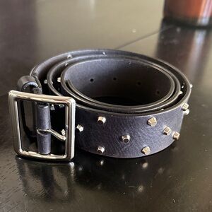 All Saints studded leather belt, M